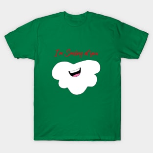 I'm Smiling At You Funny Quote with Smiling Face With Santa Beard T-Shirt